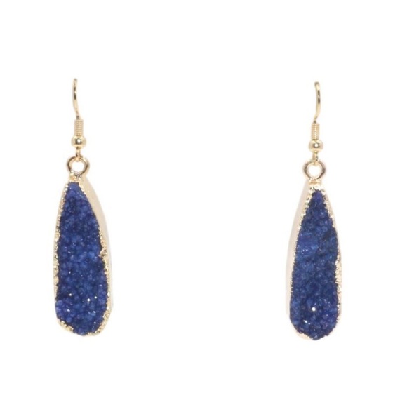 Kinsley Armelle Jewelry - NEW Kinsley Armelle Druzy- Denim Drop Earrings Kinsley Armelle Jewelry - NEW Kinsley Armelle Druzy- Denim Drop Earrings